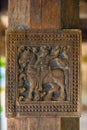 Splendid Ancient Woodcarvings At Embekka Temple In Kandy