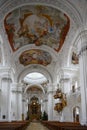 Baroque Church, richly decorated Basilica St. Martin, Weingarten, Germany