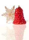Splendid Christmas Bell Incrusted with Imitation Iewelry