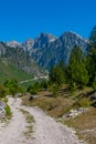 Splendid landscape of Valbona valley in Albania Royalty Free Stock Photo