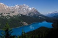 Splendid landscape of the Waputik Mountains range of the Canadian Rockies