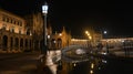 the splendid nights of Seville, spain Royalty Free Stock Photo