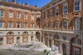 The splendid Royal Palace of Caserta, its interiors Royalty Free Stock Photo