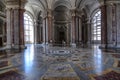 The splendid Royal Palace of Caserta, its interiors Royalty Free Stock Photo