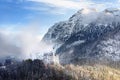 Splendid scene of royal castle Neuschwanstein and surrounding area in Bavaria, Germany Deutschland Royalty Free Stock Photo