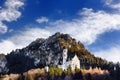 Splendid scene of royal castle Neuschwanstein and surrounding area in Bavaria, Germany Deutschland Royalty Free Stock Photo