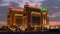 The splendid St. Regis hotel is located in the bustling center of Doha City, boasting an elegant exterior and interior
