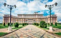 Splendid summer view of Palace of the Parliament.