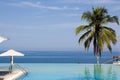 Splendid swimming pool in a hotel resort Royalty Free Stock Photo