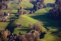 Splendid Swiss Appenzel countryside landscape Royalty Free Stock Photo