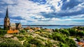 Splendid view from the highest point on the island one of meny, Sweden Royalty Free Stock Photo