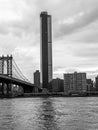 A splendid view of One Manhattan Square building.