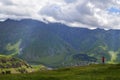 The splendor of the Caucasus mountains Royalty Free Stock Photo