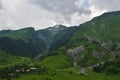 the splendor of the Caucasus mountains Royalty Free Stock Photo