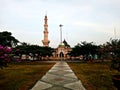 the splendor of the grand mosque of the city of Banjarnegara