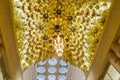 The splendor of the ornate ceiling of the presidential palace - Qasr Al Watan in Abu Dhabi city, United Arab Emirates