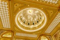 The splendor of the ornate ceiling of the presidential palace - Qasr Al Watan in Abu Dhabi city, United Arab Emirates