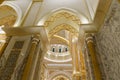 The splendor of the ornate interior of the presidential palace - Qasr Al Watan in Abu Dhabi city, United Arab Emirates