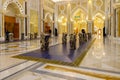 The splendor of the ornate interior of the presidential palace - Qasr Al Watan in Abu Dhabi city, United Arab Emirates