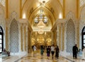 The splendor of the ornate interior of the presidential palace - Qasr Al Watan in Abu Dhabi city, United Arab Emirates