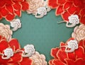 Splendour peony background