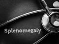 Splenomegaly Medical Term, health concept