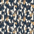 Spliced vector stripe. Geometric variegated background. Seamless camo ikat pattern with woven broken lines. Modern distorted pixel