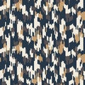 Spliced vector stripe. Geometric variegated background. Seamless camo ikat pattern with woven broken lines. Modern distorted pixel Royalty Free Stock Photo