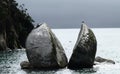 Split Apple Rock New zealand Royalty Free Stock Photo