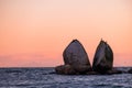 Split Apple rocks. the famous rocks in Abel Tasman National park, Kaiteriteri, New Zealand Royalty Free Stock Photo