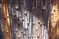 Split bamboo texture fence