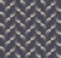 Split Circles Aesthetic Seamless Pattern Trend Vector Dot Work Fine Abstraction