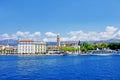 Split city harbor, old town in Croatia Royalty Free Stock Photo