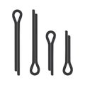 split cotter pin icon design Royalty Free Stock Photo