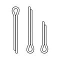 split cotter pin icon design Royalty Free Stock Photo