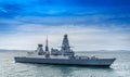 SPLIT, CROATIA - APRIL 10, 2018: HMS Duncan D37 Royalty Free Stock Photo