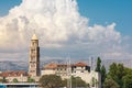 Split Croatia Daytime Landscape Panorama European City Tower Mountains Ocean View