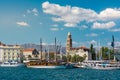 Split Croatia Daytime Landscape Panorama European City Tower Mountains Ocean View