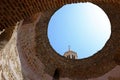 SPLIT, CROATIA - July 3, 2018 - The Rotunde Vestibule in the Diocletian Palace in Split, Croatia