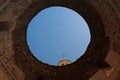 SPLIT, CROATIA - July 3, 2018 - Top of the Rotunde Vestibule in the Diocletian Palace in Split, Croatia