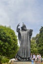 Statue of Gregory of Nin, medieval Croatian bishop in Split on June 15, 2019.