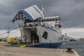 SPLIT, CROATIA - MAY 28, 2019: MF Bartol Kasic ferry in Split harbor, Croat Royalty Free Stock Photo