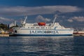 SPLIT, CROATIA - MAY 28, 2019: MF Bartol Kasic ferry in Split harbor, Croat Royalty Free Stock Photo