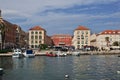 Split, Croatia - 02 May 2018: The waterfront in the marina of Split city on Adriatic sea, Croatia Royalty Free Stock Photo