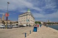 Split, Croatia - 02 May 2018: The waterfront in the marina of Split city on Adriatic sea, Croatia Royalty Free Stock Photo