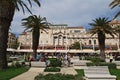 Split, Croatia - 02 May 2018: The waterfront in the marina of Split city on Adriatic sea, Croatia Royalty Free Stock Photo