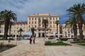 Split, Croatia - 02 May 2018: The waterfront in the marina of Split city on Adriatic sea, Croatia Royalty Free Stock Photo