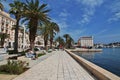 Split, Croatia - 02 May 2018: The waterfront in the marina of Split city on Adriatic sea, Croatia Royalty Free Stock Photo