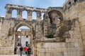 Split, Croatia - 04.23.2025: ruins of roman architecture in old town Royalty Free Stock Photo