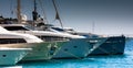 Luxury yachts in Split Croatia Royalty Free Stock Photo